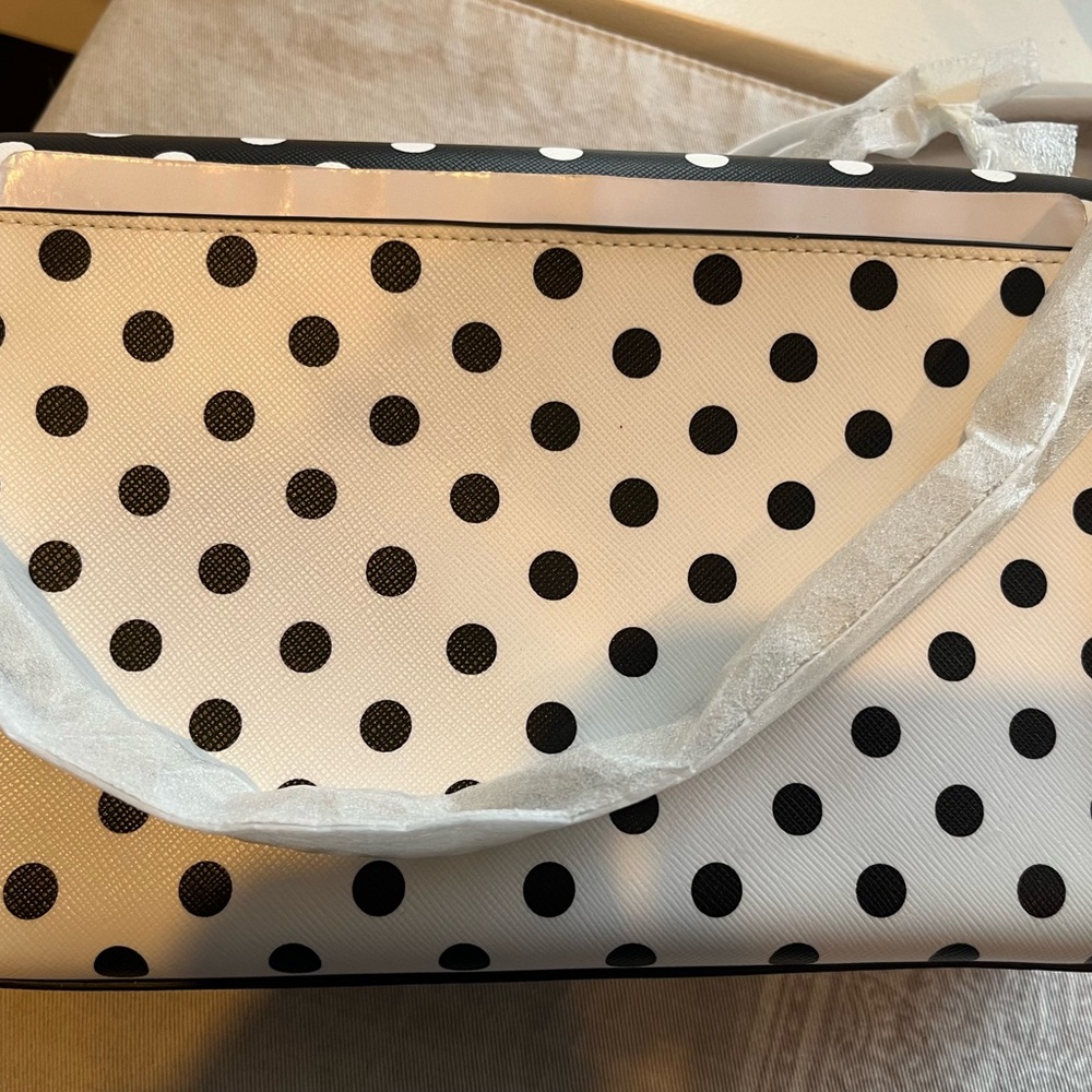 Kate Spade Black and White Polka Dot Crossbody Bag - Picture 4 of 4